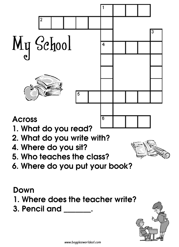 Crosswords for ESL