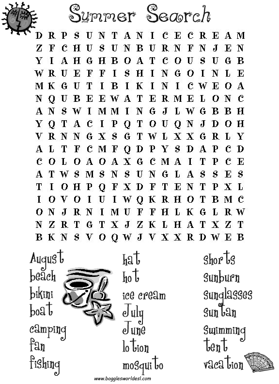 the Year Word Search Word elementary of worksheets Job  Job 1 Search 2 animal for Months students