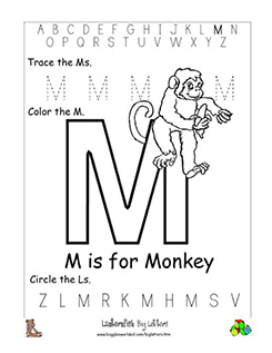 letter m worksheets