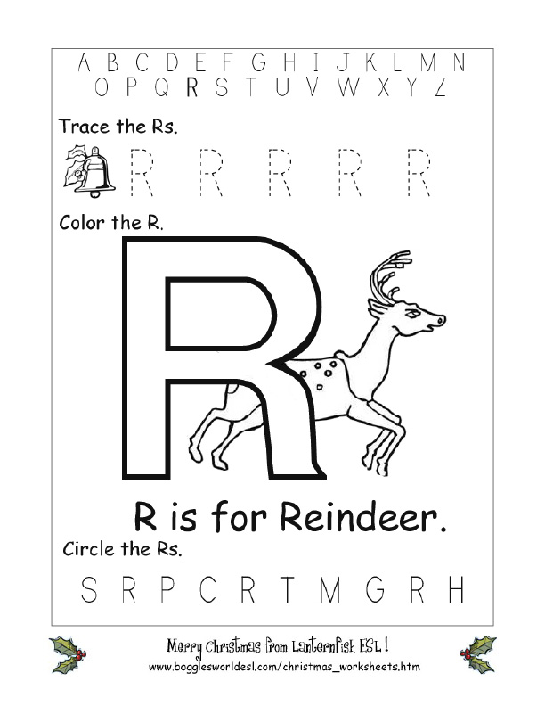 Letter R Alphabet Worksheets