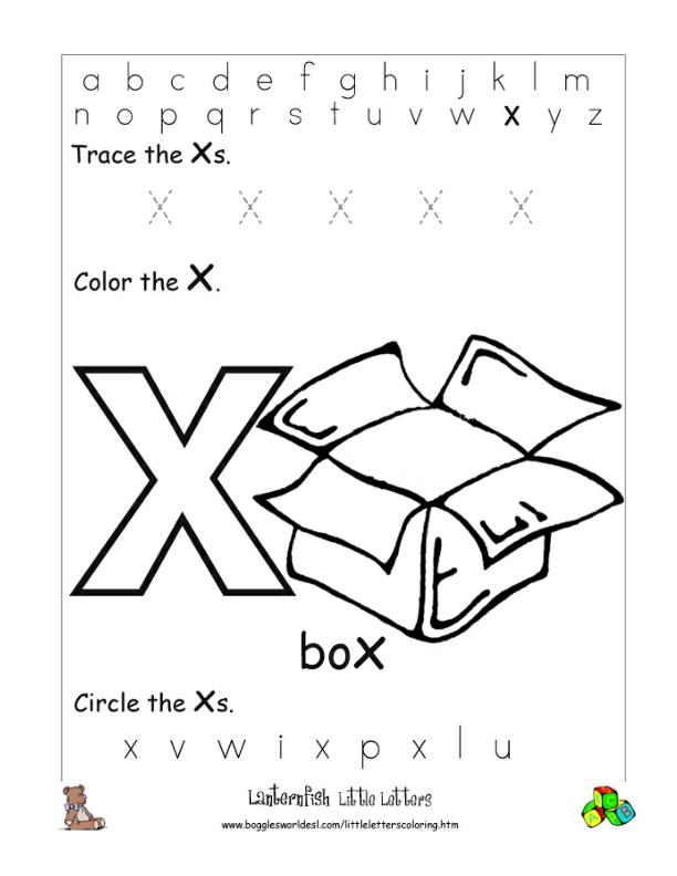 Printable Alphabet Worksheets Letter X