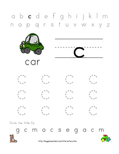 letter c alphabet worksheets