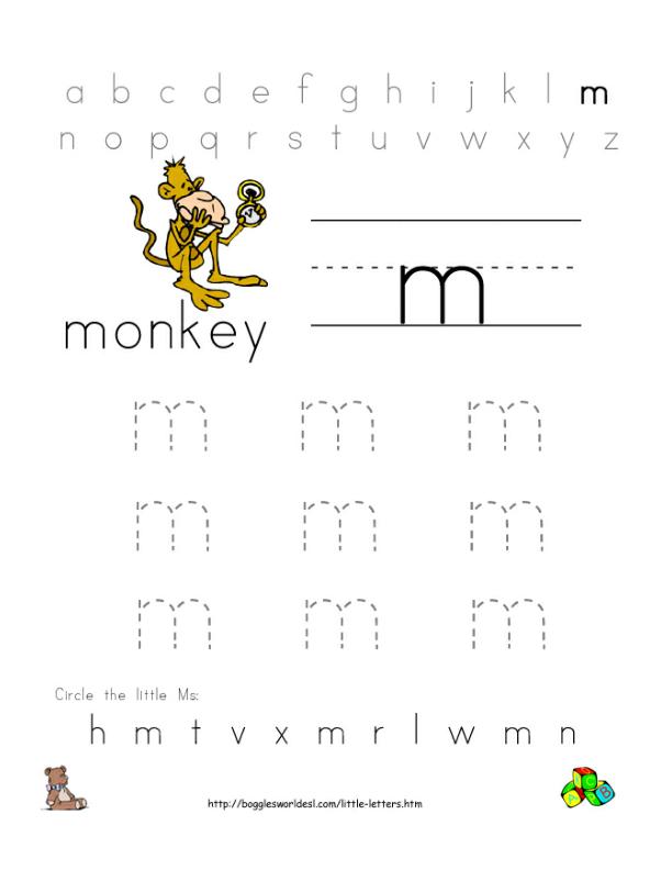 Letter M Alphabet Worksheets