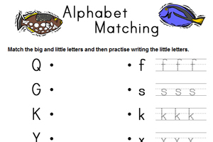 alphabet worksheets