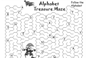 Sample Alphabet Mazes 