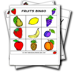 Fruit-Themed Bingo - Fruit Themed Bingo (Teacher-Made)