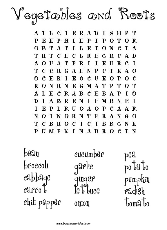 Autumn Word Search Printable