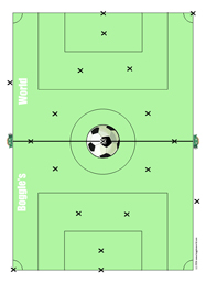 Soccer gameboards for ESL activities.