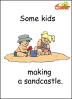 Summer Flashcards: Kindergarten - Summertime and holiday activities