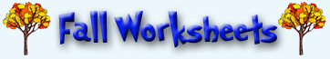 Fall worksheets for elementary school and ESL!