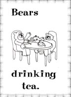 Sample Bear Flashcard