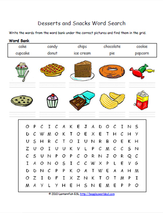 Desserts Word Search Puzzle Word Search Puzzle Desserts Word Search ...