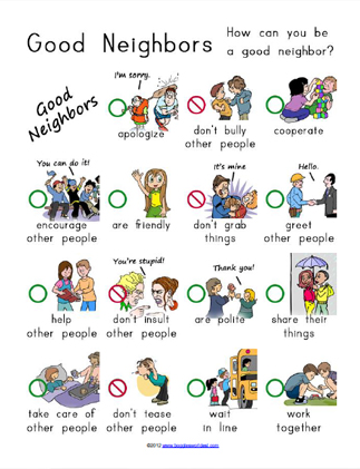 Good Neighbors Vocabulary