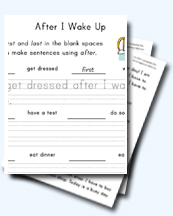 Adverbial Clauses Before and After Worksheets for Young Learners