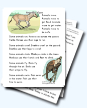 Animal Movement Worksheets for Young Learners