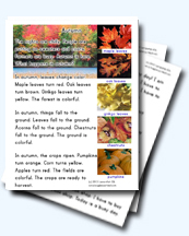 Autumn Worksheets for Young Learners