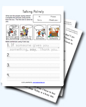 Politeness Worksheets for Young Learners
