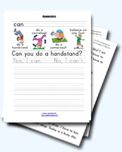 Modal Can and Abilities Worksheets for Young Learners
