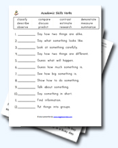 Sample Definition Matching Vocabulary Support Worksheets