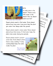 desert Animals Worksheets for Young Learners