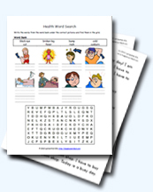 Health and Sickness Worksheets for Young Learners