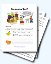 How Much Is It? Worksheets for Young Learners