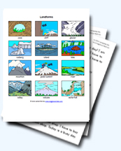 Landforms and Geography Worksheets for Young Learners