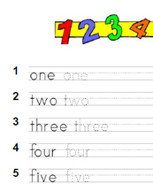Numbers Worksheets for Young Learners