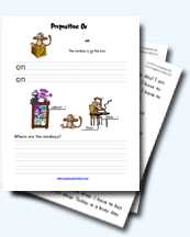 Preposition Worksheets for Young Learners