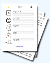 Shapes Worksheets for Young Learners