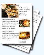 Free Thanksgiving Worksheets for Young Learners