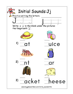 Initial K Sound Worksheet