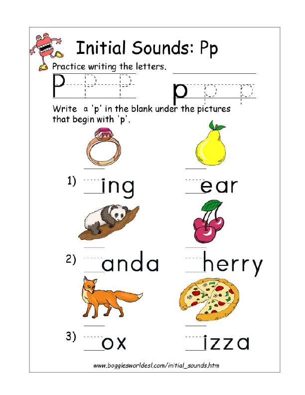  P And B Sounds Worksheets Free Download Goodimg co