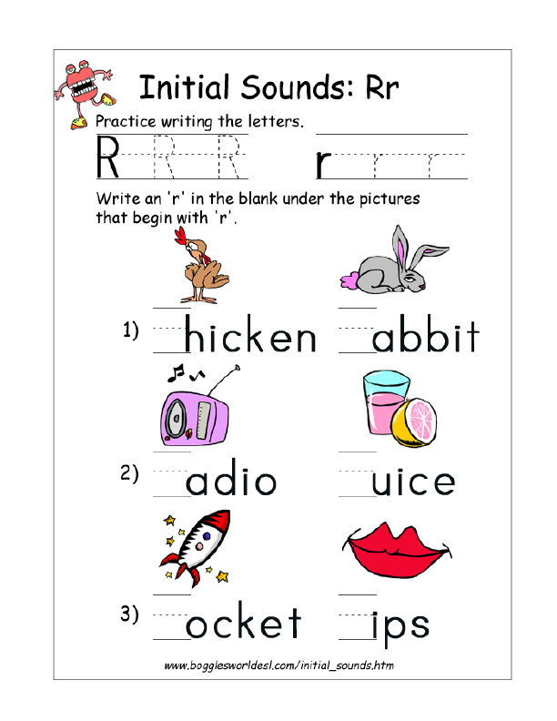 letter r alphabet worksheets