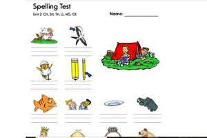 Sample Spelling Test Generator
