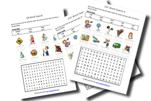Sample Phonics Word Searches