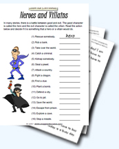 A Collection of Worksheets about Characters in a Story