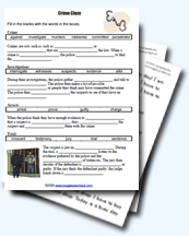 A Collection of Crime Worksheets