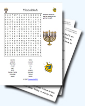 A Collection of Hanukkah Worksheets