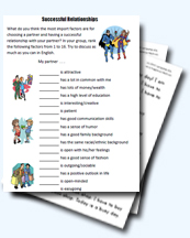 A Collection of Worksheets on Love and Relationships